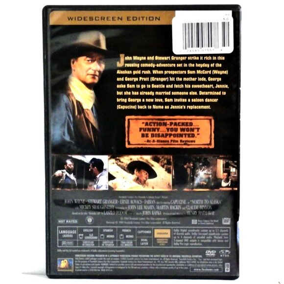 NORTH TO ALASKA DVD 1960/1988 Widescreen John Wayne, Stewart Granger, Fabian - Picture 2 of 5